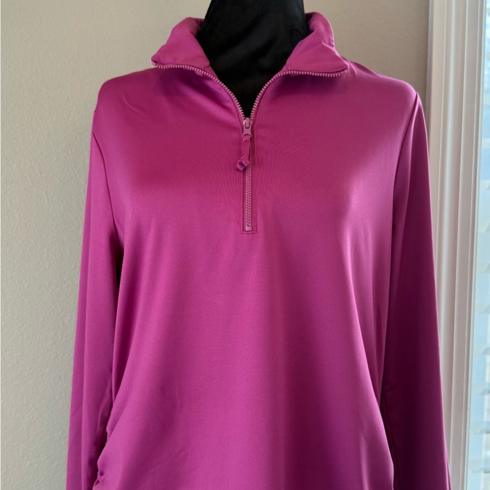 Chico’s Zenergy Women's Pink Quarter-Zip Top